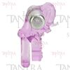 Anillo doble con vibrador y forma de elefante